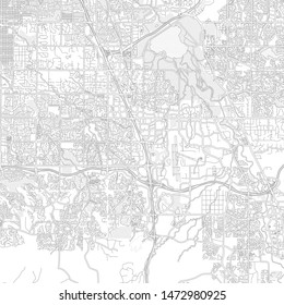 Centennial, Colorado, USA, bright outlined vector map with bigger and minor roads and steets created for infographic backgrounds.