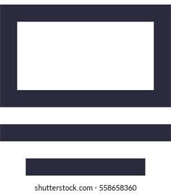 Center Align Vector Icon