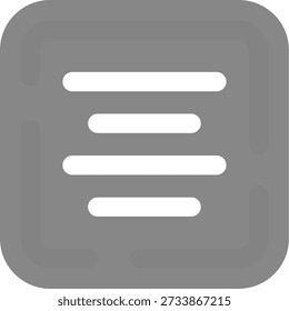 Center alignment Line vector Icon Design