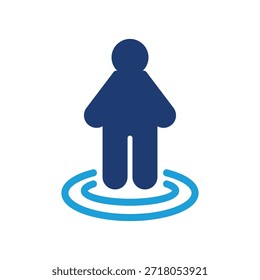 Center of attention colored icon vector design good for web or mobile app