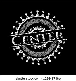 Center with chalkboard texture
