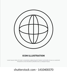 Center, Communication, Global, Help, Support Line Icon Vector