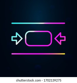center, editorial nolan icon. Simple thin line, outline vector of Editorial design icons for ui and ux, website or mobile application