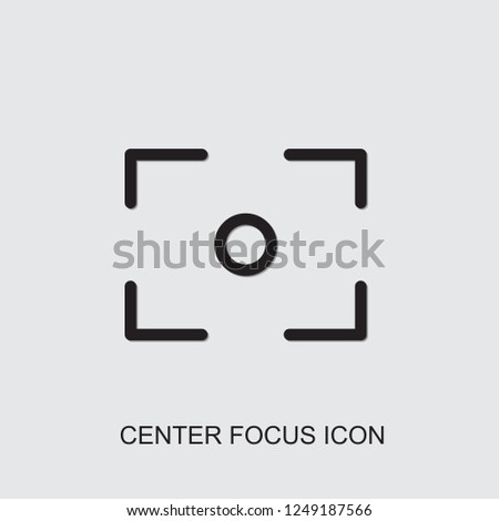 center focus icon. outline center focus icon from technology collection. Use for web, mobile, infographics and UI/UX elements. Trendy center focus icon.