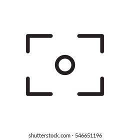 center focus icon vector illustration sign symbol