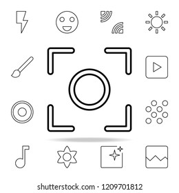 Center focus sign icon. Image icons universal set for web and mobile