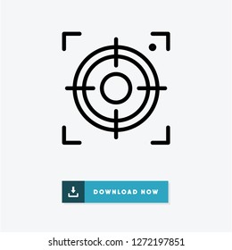 Center focus vector icon