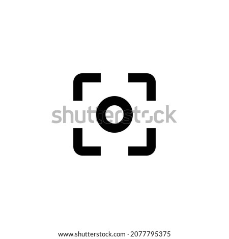 center focus weak Icon. Flat style design isolated on white background. Vector illustration