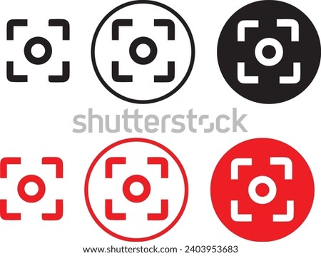 Center focus weak icon . web icon set . mobile icon set.