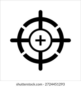 Centro de gravedad de cartón simple icono plano Ilustración vectorial