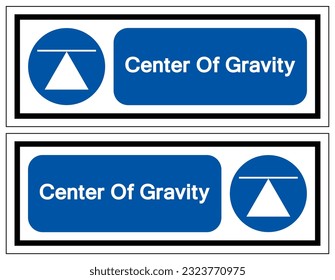 Zentrum des Gravitation Symbol Schildes, Vektorgrafik einzeln auf weißem Hintergrund. EPS10 