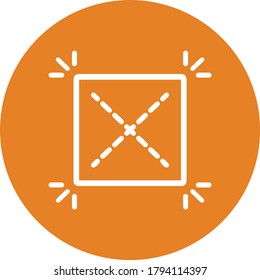 Zentrum, Gitter, Leitfäden, Symbol