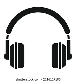 Center headset icon simple vector. Call support. Customer service
