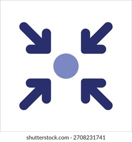 center icons. simple colored vector