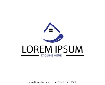 At the center of the logo is a stylized image of a sparkling clean room, the company's home icon designed with clean lines to provide cleaning solutions, conveying a sense of modernity.