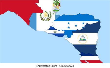 Center Map El Salvador Vector Maps Stock Vector (Royalty Free ...