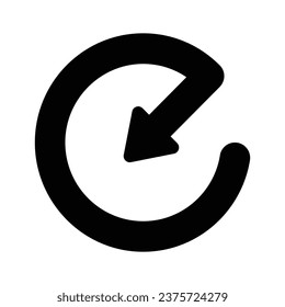 Diseño vectorial de flechas centrales, icono fácil de usar
