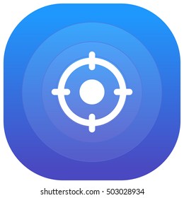 Center Point Purple - blue circular UI/UX App Icon / Logo Design