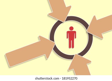 center stage concept, eps10 vector background
