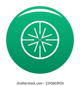 Center target icon. Simple illustration of center target vector icon for any design green