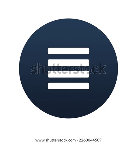 Center text align icon, Flat vector illustration for web and mobile interface, EPS 10