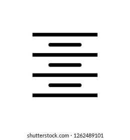 center, text icon. Simple glyph vector of text editor set icons for UI and UX, website or mobile application