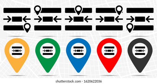 center, text icon. Simple glyph vector of text editor set icons for UI and UX, website or mobile application on white background