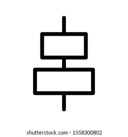 center thin colour line icon 