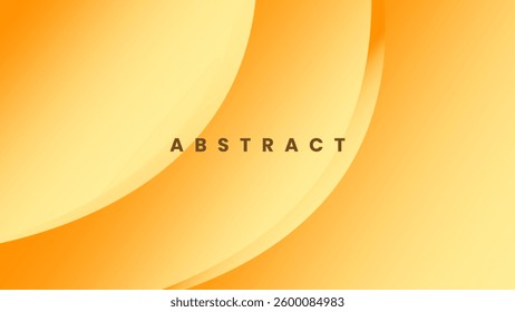 A centered abstract design featuring gradient yellow and orange tones in a smooth circular pattern, evoking energy and warmth, ideal for modern backgrounds or creative design projects.