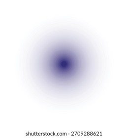 Design de gradiente radial do círculo com brilho branco azul centralizado no plano de fundo preto