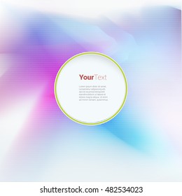 Centered Circle Message Holder for Your Quotation 