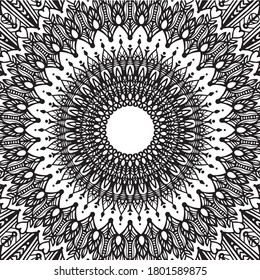 Centered focus mandala background. Mandalas are spiritual connectors and mostly used in the context of meditation, chakra healing, focusing, mental peace, spiritual health, stability and, yoga.