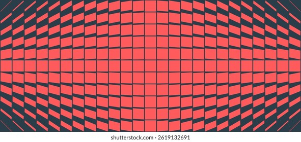 Center-focused dynamic vector pattern with rhythmic transformation red and black abstract backgrounds. Abstraction ideal for conceptual tech themes, immersive backdrops, motion-based digital artworks