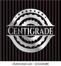 Centigrade silvery shiny badge