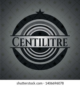 Centilitre black emblem. Vector Illustration. Detailed.