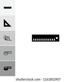 Centimeter icon. collection of 6 centimeter filled and outline icons such as ruler, tape. editable centimeter icons for web and mobile.