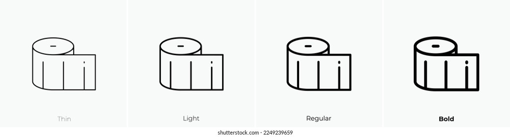 centimeter icon. Thin, Light Regular And Bold style design isolated on white background