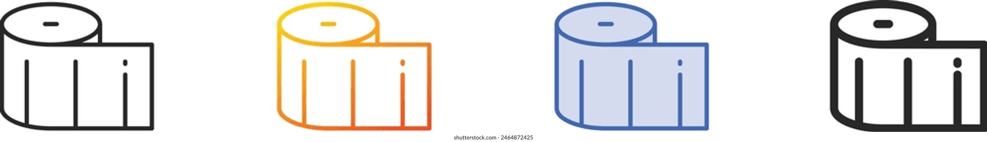 centimeter icon.Thin Linear, Gradient, Blue Stroke and bold Style Design Isolated On White Background
