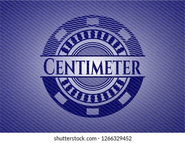 Centimeter with jean texture