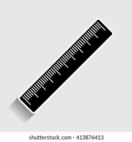 Centimeter ruler sign