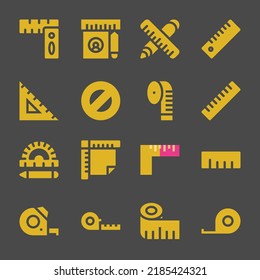 centimeter web icons. Rulers and Ruler, Ruler and Ruler symbol, vector signs