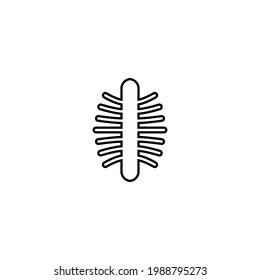 Centipede icon. Simple style spraying company poster background symbol. Logo design element. T-shirt printing. Vector for sticker.