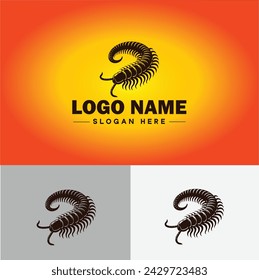 Centipede logo vector art icon graphics for business brand icon Centipede logo template