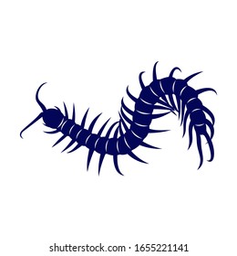 
Centipede logo vector design template, Silhouette Centipede logo animal, Illustration