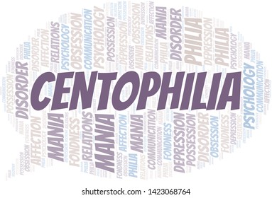 Centophilia word cloud. Type of Philia.