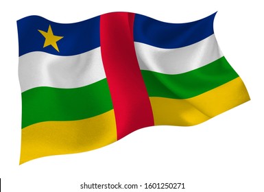 Central Africa National Silk Flag Icon