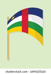 Central Africa Republic national flag 