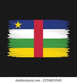 Central African Flag Vector Illustration