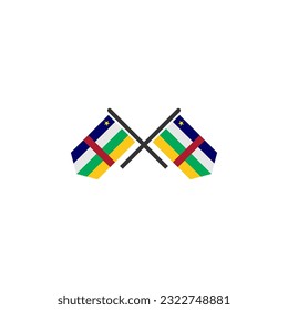 Central African flags icon set, central African independence day icon set vector sign symbol