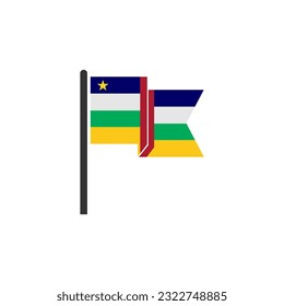 Central African flags icon set, central African independence day icon set vector sign symbol